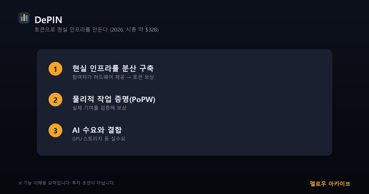 DePIN 핵심 3가지