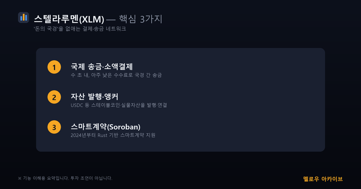 스텔라루멘 핵심 3가지