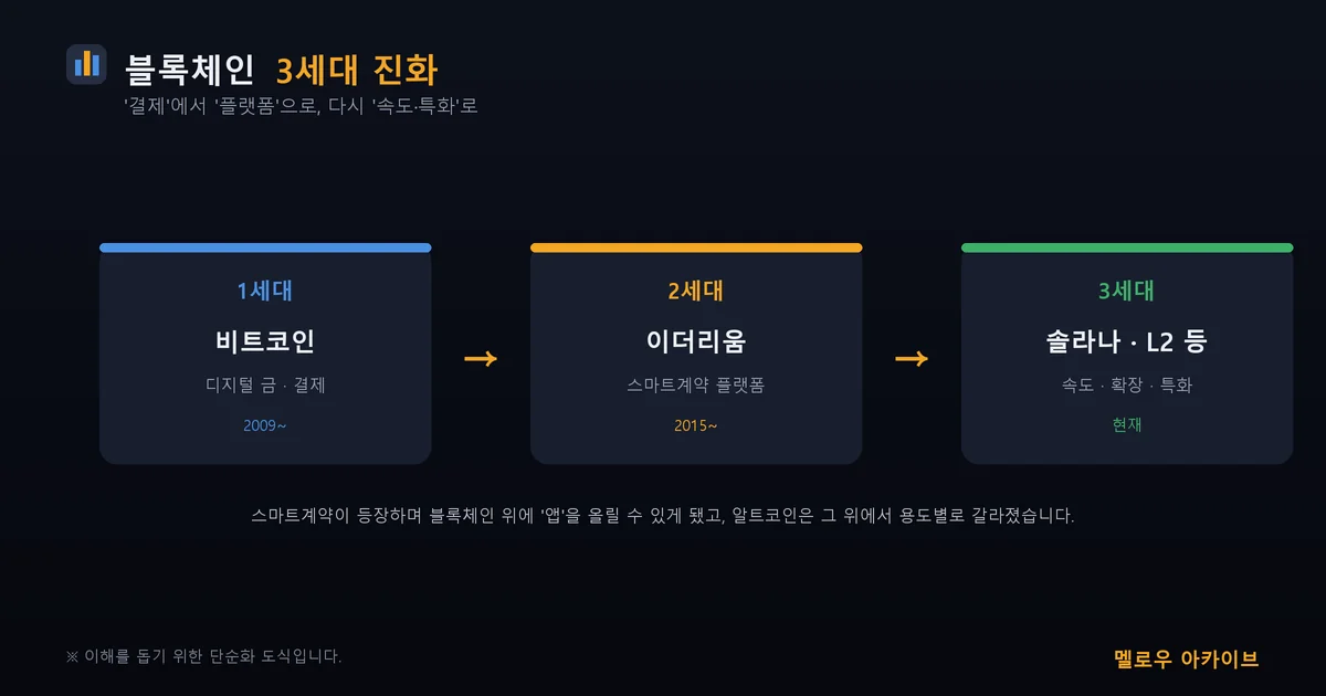 블록체인 3세대 진화 — 비트코인에서 이더리움, 확장으로