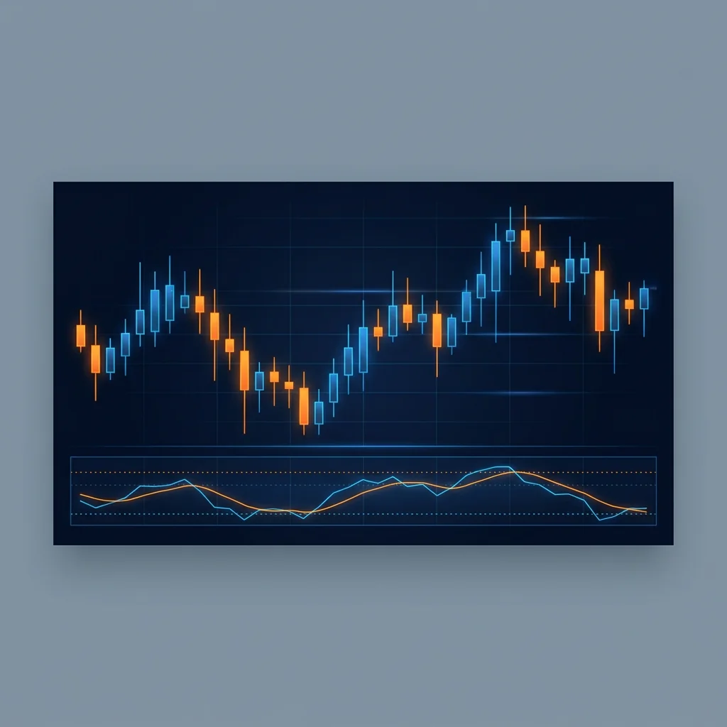 비트코인 RSI 지표 차트 개념 이미지