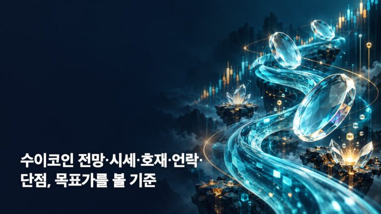 수이코인 전망·시세·호재·언락·단점, 목표가를 볼 기준 대표 이미지